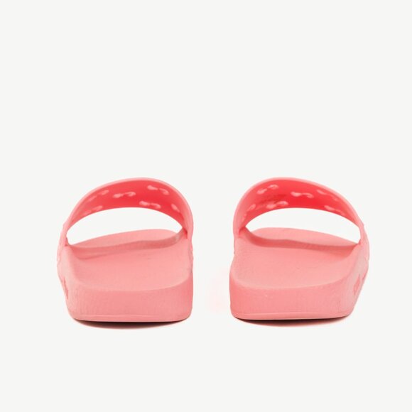 Gucci Pink Rubber GG Slide Sandals - Picture 4 of 9